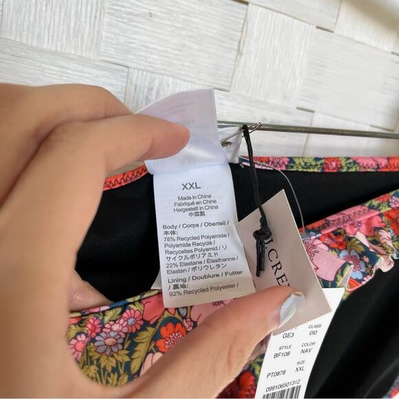 NWT J. Crew Liberty Meadow Song Floral Bikini Bottom Size XXL Spring Summer Swim - Picture 8 of 14